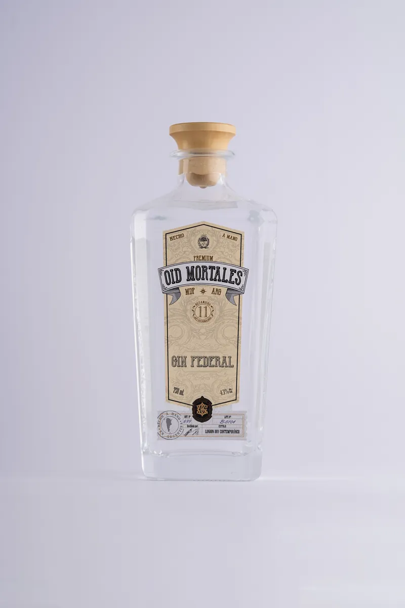 Botella de gin OID Mortales Federal Clásico